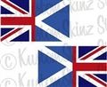 2 8 Great Britain Scotland Blended Square Flag Rh Lh 