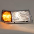 Kuafu Right Headlight W Adjusters Corner Light Bezel Compatible With Peterbilt 375 385 Halogen Headlamps Clear Lens Amber