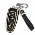 Qbuc Ford 360a Protector Tpu Key Fob Cover With Keychain For C-max Edge Escape Expedition Explorer Flex Focus Taurus Lincoln 