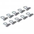 The Rop Shop 10-pack 3 8 Steel D Ring Rope Tie Downs Trailer Flatbed Truck Anchor Cargo