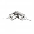 Uxcell 2 Pcs 3mm To 3 17mm Rotatable Universal Steering Shaft Coupler Motor Connector Joint Coupling L23xd9