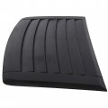 Ecotric Black Louver Hood Compatible With 2006-2010 Hummer H3 Air Vent Grille Panel Replace For Part Number Gm 20880500