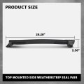 Top Mounted Side Weatherstrip Seal For Chevy Corvette 1997-2004 Black Pair 10313370 10313371 Lh Driver Rh Passenger Sides