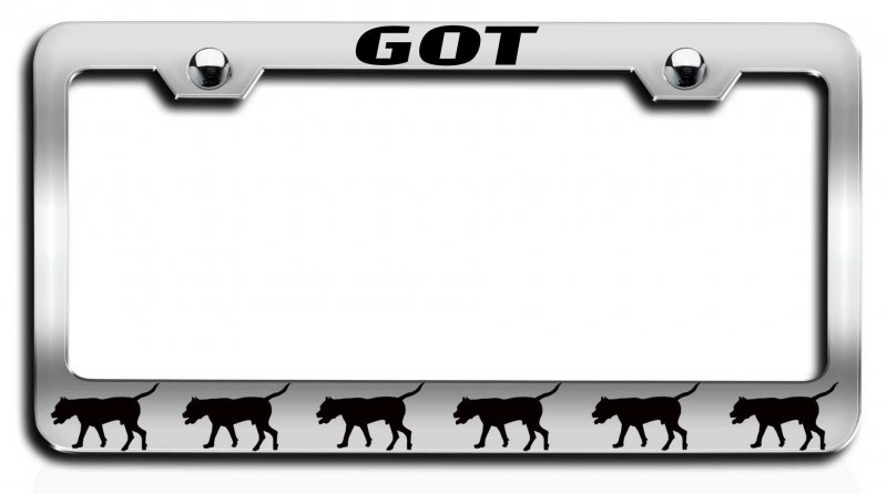 Got Boerboel Dogs Pets Chrome Metal License Plate Frame Tag Holder R96