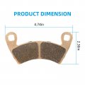 Brake Pads Sintered With Anti-noise Shims For Polaris Rzr 900 1000 4 Xp Rs1 Ranger 570 700 800 1000 Ev Crew Diesel 6x6 Front