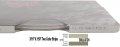 Universal Ultra-lite Auto Customizing 2-color Dual Pinstripe 36 X50 1 16a Stripe 1 16 Gap Then 1 458-fawn Metallic Desert Mica
