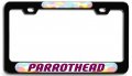 Parrothead Bl 3d Metal License Plate Frame Auto Suv Truck Tag Holder M19
