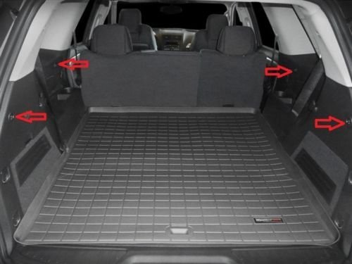 Maxx Express Trunk Security Cargo Area Shade Cover Ebony For Gmc Acadia 2007-2016