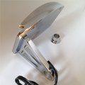 Hongk- Motorcycle Side Mounted License Plate Assembly Chrome Led Tail Brake Light Chromed See Description Compatible With