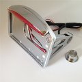 Hongk- Motorcycle Side Mounted License Plate Assembly Chrome Led Tail Brake Light Chromed See Description Compatible With