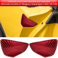 Carbon Fiber Door Handle Bowl Cup Scratch Protector Cover Trim For Chevrolet Corvette C7 Z06 Z51 Zr1 Stingray Grand Sport 2014