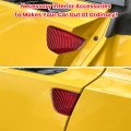 Carbon Fiber Door Handle Bowl Cup Scratch Protector Cover Trim For Chevrolet Corvette C7 Z06 Z51 Zr1 Stingray Grand Sport 2014