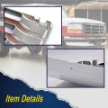 G-plus Front Grille Compatible With 1992-1997 Ford F250 F350 Platinum Chrome W Emblem Truck Replacement