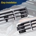 G-plus Front Grille Compatible With 1992-1997 Ford F250 F350 Platinum Chrome W Emblem Truck Replacement