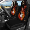 Foruidea Guitar Fire Water Car Seat Covers Set Of 2 Vehicle Protector For Auto Cars Sedan Suv Automotive Interior