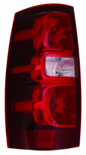 Chevy Tahoe Suburban 2007 To 2012 Tail Light Assembly Lh Driver Side Capa Certified Waterproof Amber Lens Model 335-1929l-ac