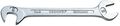 Double Ended Midget Spanner 13 Mm Chrome Vanadium Steel Polished Finish Universal Style Flat Head Jaws Set At 15 Degrees And 75 