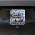 Mountain Fly Fishing Bear Stream Lake Fish Tow Trailer Hitch Cover Plug Insert