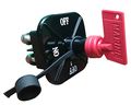 Marine Boat Heavy Duty 4 Position Battery Switch Bakelite Pom Key 1500a Int 