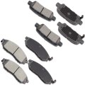 Brake Pad Set 8pcs Front And Rear Ceramic D888 D905