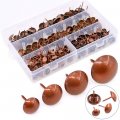 Hilitchi 280-pieces 4-size Tacks Bronze Nail Pins Upholstery Furniture Thumb Tack Assortment Kit Size Include 7 16 9 5 8 3 4 