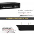 Sequential Turn Signal Dark Smoked Amber Led Strip Under Side Mirror Glass Indicator Light Blinker Lamp Replacement For