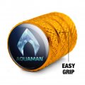 Aquaman Ice Emblem Valve Stem Caps For Tire Rim Wheel Aluminum Yellow