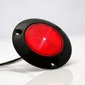 Red 2 In Round Semi Truck Marker Light Surface Mount Clearance Led With Black Bezel 6 Pack Elk-102051r-6b 
