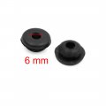 Uxcell 6 Pcs 6mm Hole Diameter Black Rubber Shock Absorber Bushing For Car Motorcycle