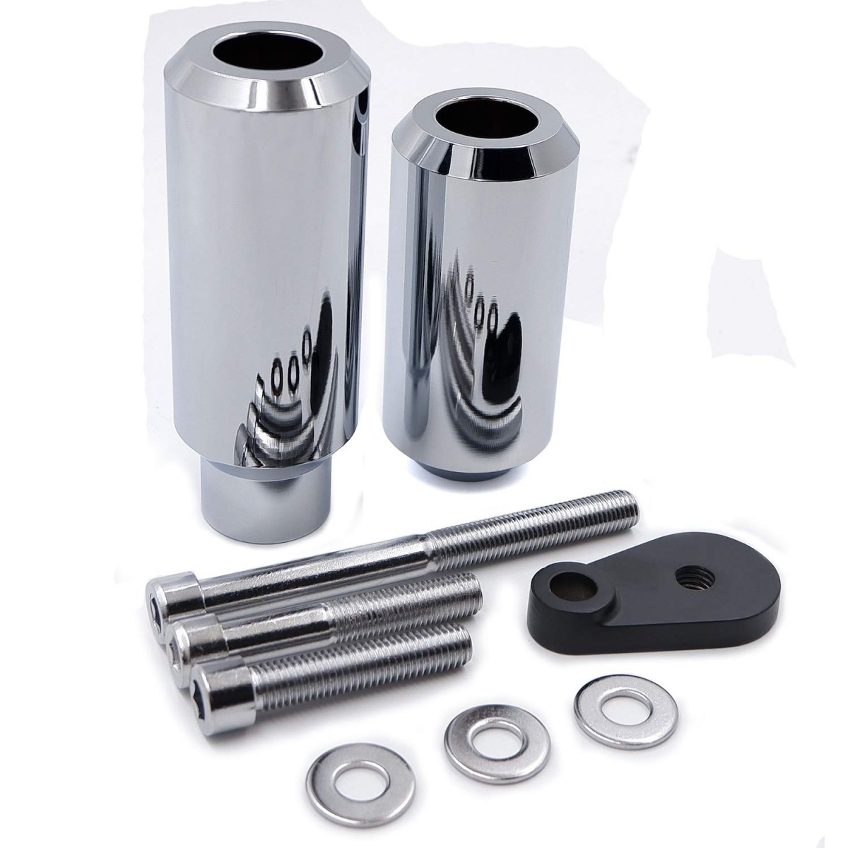 No Cut Frame Slider Crash Protector For 2005 2006 Kawasaki Zx 6r 6rr 636 Chromed Finish