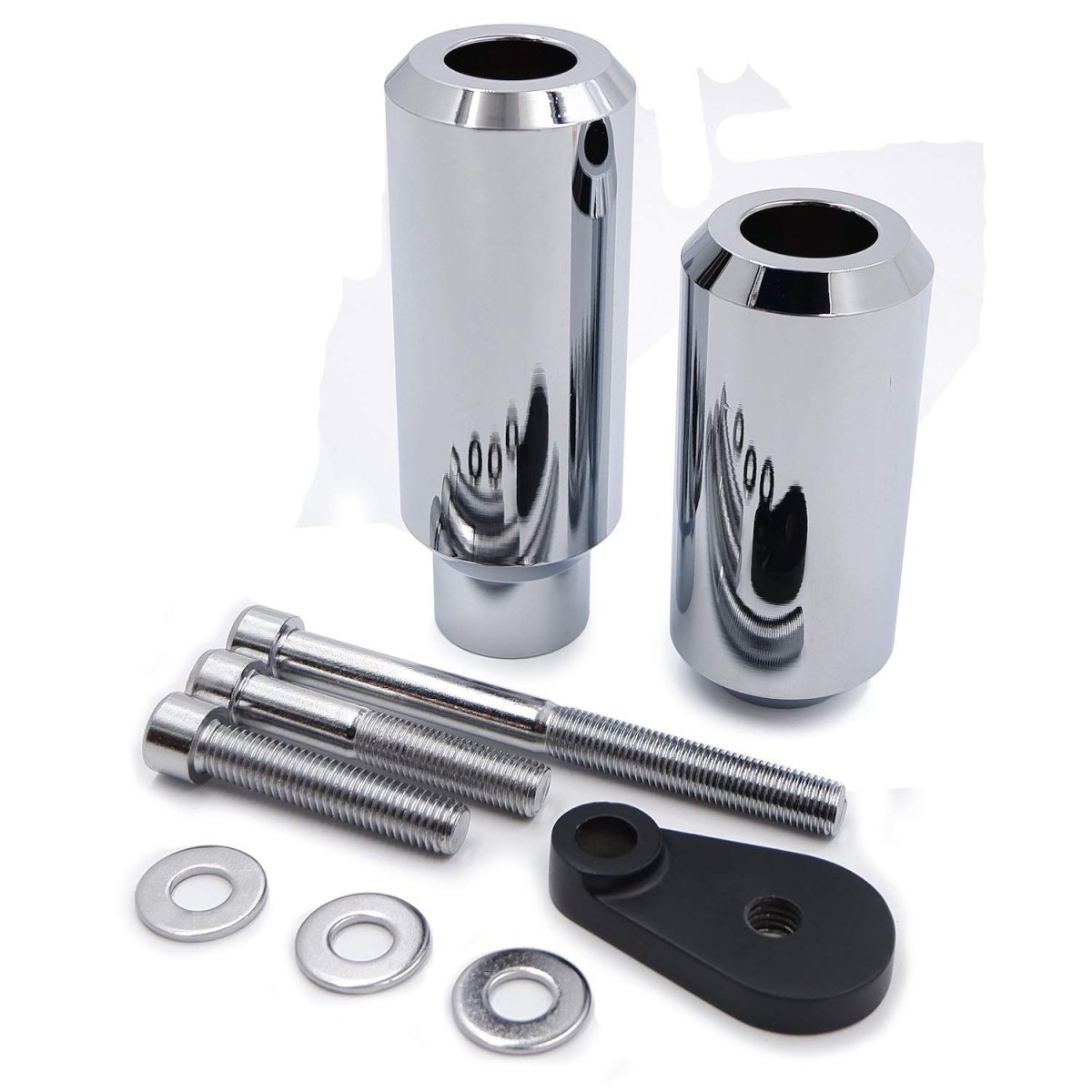 No Cut Frame Slider Crash Protector For 2005 2006 Kawasaki Zx 6r 6rr 636 Chromed Finish