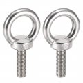 Uxcell Lifting Eye Bolt M12 X 40mm Male Thread 304 Stainless Steel For Hanging Pack Of 2