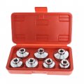 7-piece Oil Filter Wrench Set With Metric Socket Tool For Mercedes Benz Bmw Vw Audi Porsche And More