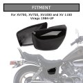 Motorcycle Left Right Battery Side Covers Fairing Panel Oil Tank Cover For Xv700 Xv750 Xv1000 And Xv 1100 Virago 1984-up Black
