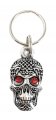 Bravo Bells Celtic Skull Diamond Keychain Pewter For Bikers 