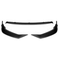 Auto Dynasty 3pcs Car Front Bumper Lip Spoiler Wing Body Kit Compatible With Toyota Corolla L Le Xle 20-24 Matte Black