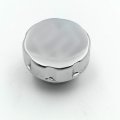 Httmt Mt249-034- Motorcycle Chrome Brake Fluid Reservoir Cap Cover S Engraved Compatible With Suzuki Gsxr 600 Gsxr 750 1000