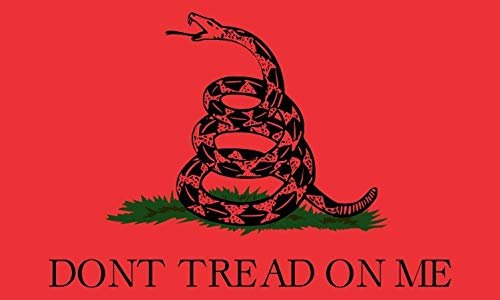 Stickertalk Gadsden Flag Vinyl Sticker 5 Inches By 3