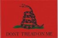 Stickertalk Gadsden Flag Vinyl Sticker 5 Inches By 3 