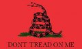 Stickertalk Gadsden Flag Vinyl Sticker 5 Inches By 3