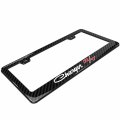 Ipick Image Black Real 3k Carbon Fiber Finish Abs Plastic License Plate Frame For Dodge Charger R T Classic