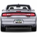 Ipick Image Black Real 3k Carbon Fiber Finish Abs Plastic License Plate Frame For Dodge Charger R T Classic