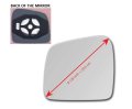 Heated Mirror Glass With Back Plate For 2011-2022 Jeep Grand Cherokee 2011-2023 Dodge Durango Driver Side View Left Lh