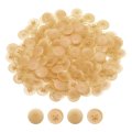 Screw Cap Covers 108pcs 17mm Plastic Self-lock Nut Decoration Cover For Phillips Cam Fitting Self-tapping Earthy Yellow 