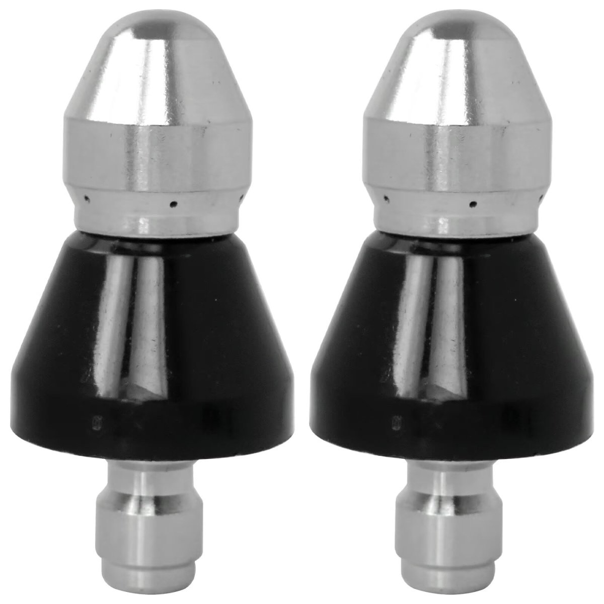 Sewer Cleaning Tool High-pressure Nozzle 2x Jetter Kit For Pressure Washer Stainless Steel 1 Front Jet And 6 Rear Jets With 4