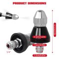 Sewer Cleaning Tool High-pressure Nozzle 2x Jetter Kit For Pressure Washer Stainless Steel 1 Front Jet And 6 Rear Jets With 4