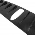 Aintier 1pc Abs Rear Bumper Chassis Spoiler Shark Fin Wing Compatible For 2015-2018 Subaru Wrx Sti Glossy Carbon Look Roof 8