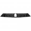 Aintier 1pc Abs Rear Bumper Chassis Spoiler Shark Fin Wing Compatible For 2015-2018 Subaru Wrx Sti Glossy Carbon Look Roof 8