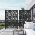 Barrette Outdoor Living 73055262 2 X 4 Ft Freesia Black Decorative Screen Panel