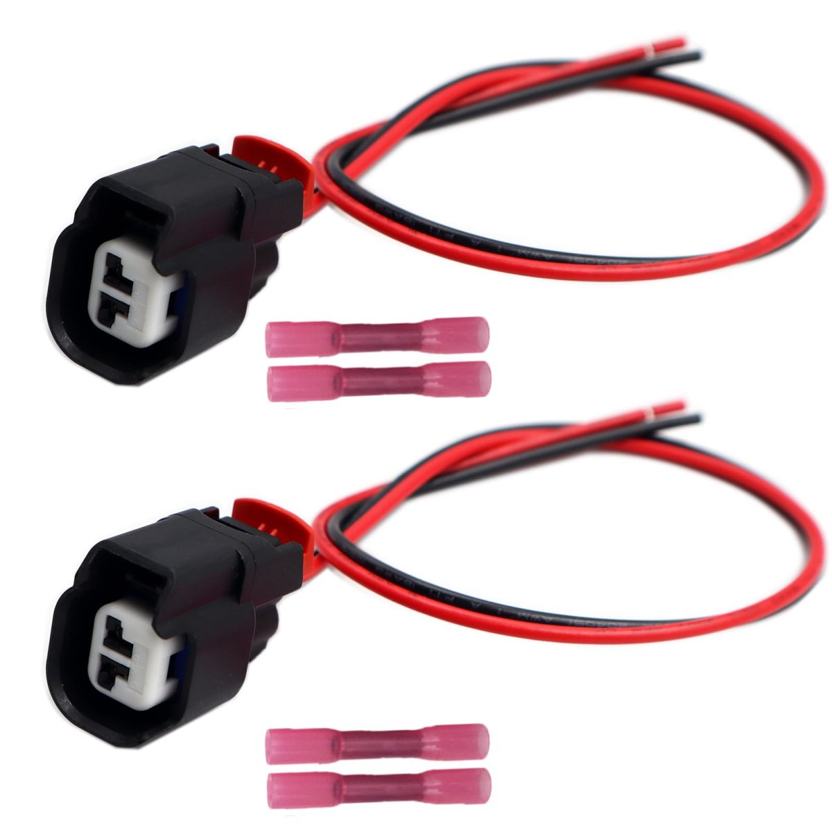 Alternator Connector Pigtail 2 Pin For Jeep Wrangler007 2023 56029765aa 04801304ac Tinned Copper Wire 11 8 In 2 Pack